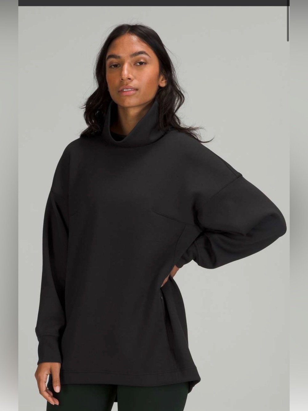 Lululemon Modal-Blend Turtleneck Tunic – Size 4 – Black